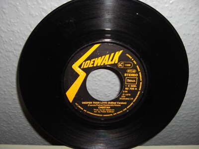 Schallplatte 7''/ CHEETAH ( DEEPER THAN LOVE ) Vinyl 1979