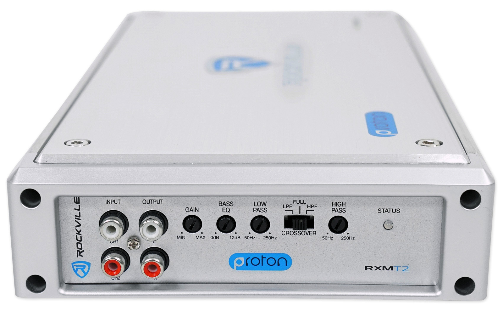 Rockville RXM-T2 Micro 2400 Вт 2-канальный Морскойлодочный усилитель класса D мощностью 2x600 Вт Комплект усилителей