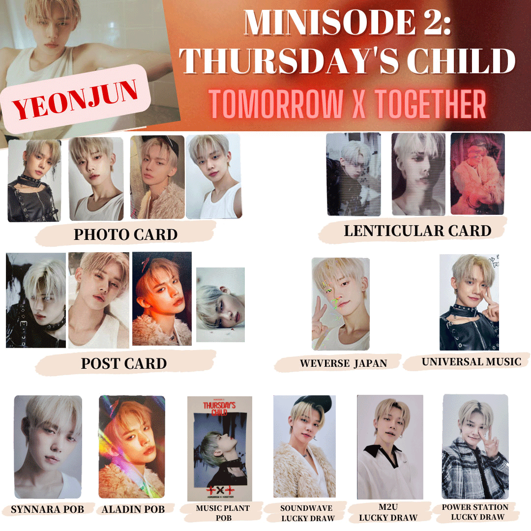 TXT YEONJUN Photocard TOMORROW X TOGETHER MINISODE 2 TXT YEONJUN Photocard TOMORROW X TOGETHER MINISODE 2