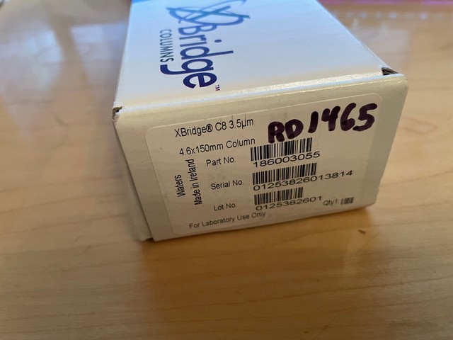 Colonne HPLC WATERS Xbridge C8 - 150 Mm X 4.6 Mm, 5 µm, 135 Å, Neuf, Référence 186003017