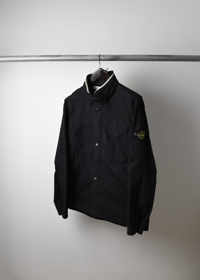 ウッチStone  ミリタリージャケット・XXL STONE ISLAND VENTILE MULTI POCKET JACKET IN BLACK ART 48154031