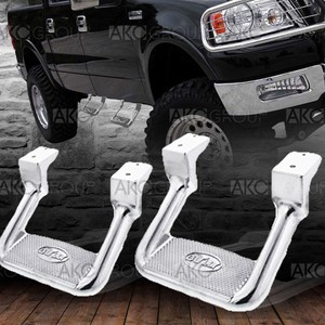 Details About 1x Pair Aluminum Bolt On Non Slip Side Steps For Select Ford F 150 F 250 F 350