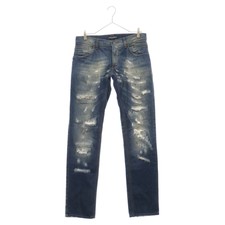 DOLCE & GABBANA Tataki Finish Straight Denim Indigo DP-G3FBLP G8129-E Used