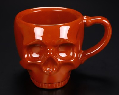 3.1'' Red Jasper Hand geschnitzt Kristall Schädel Espresso Tasse, 2 OZ