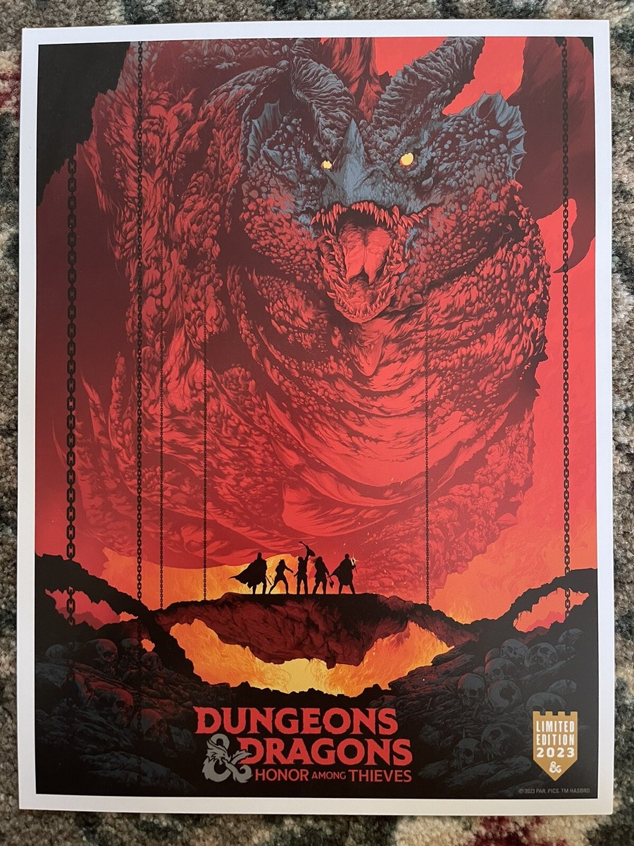 ダンジョンズ　アンド　ドラゴンズ　ポスター DUNGEONS AND DRAGONS HONOR AMONG THIEVES 2023 Adv DS 2 Sided