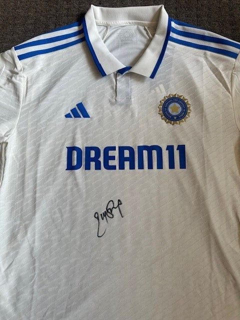 Rohit Sharma Signed Cricket India Test Jersey Genuine Authentic Rare