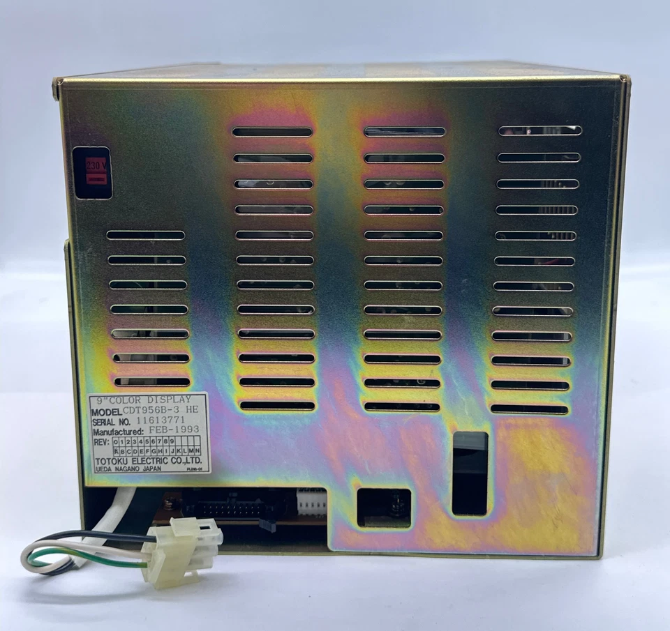 Monitor Pantalla Color Totoku Electric CDT956B-3, 9" Foto 3 de 4