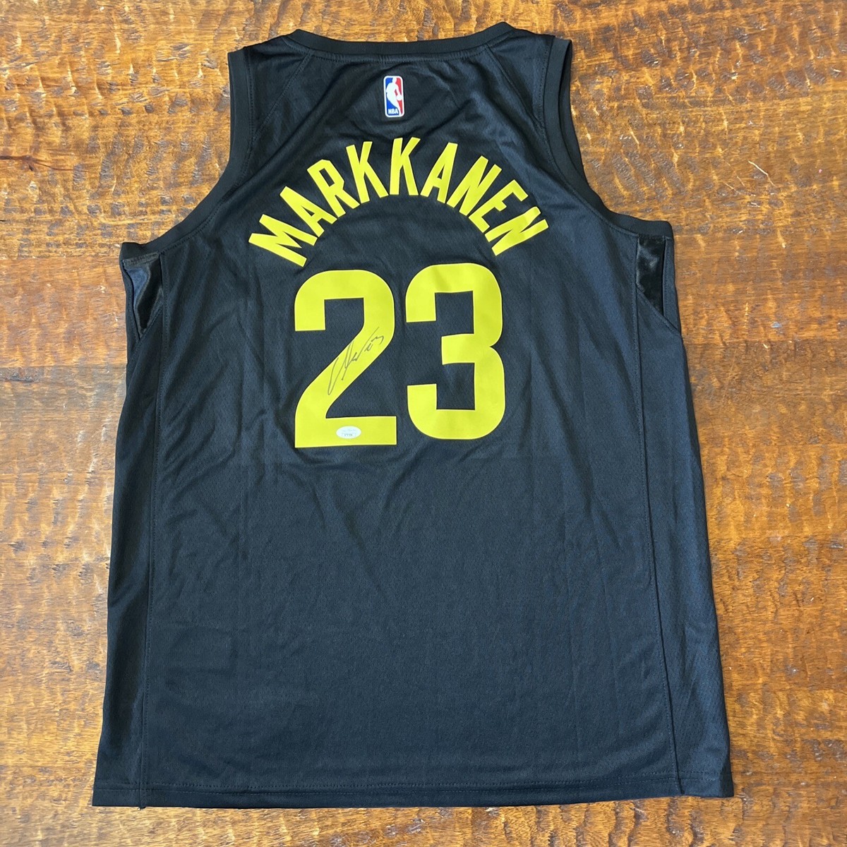 Lauri Markkanen Signed Utah Jazz Jersey JSA Coa Autographed