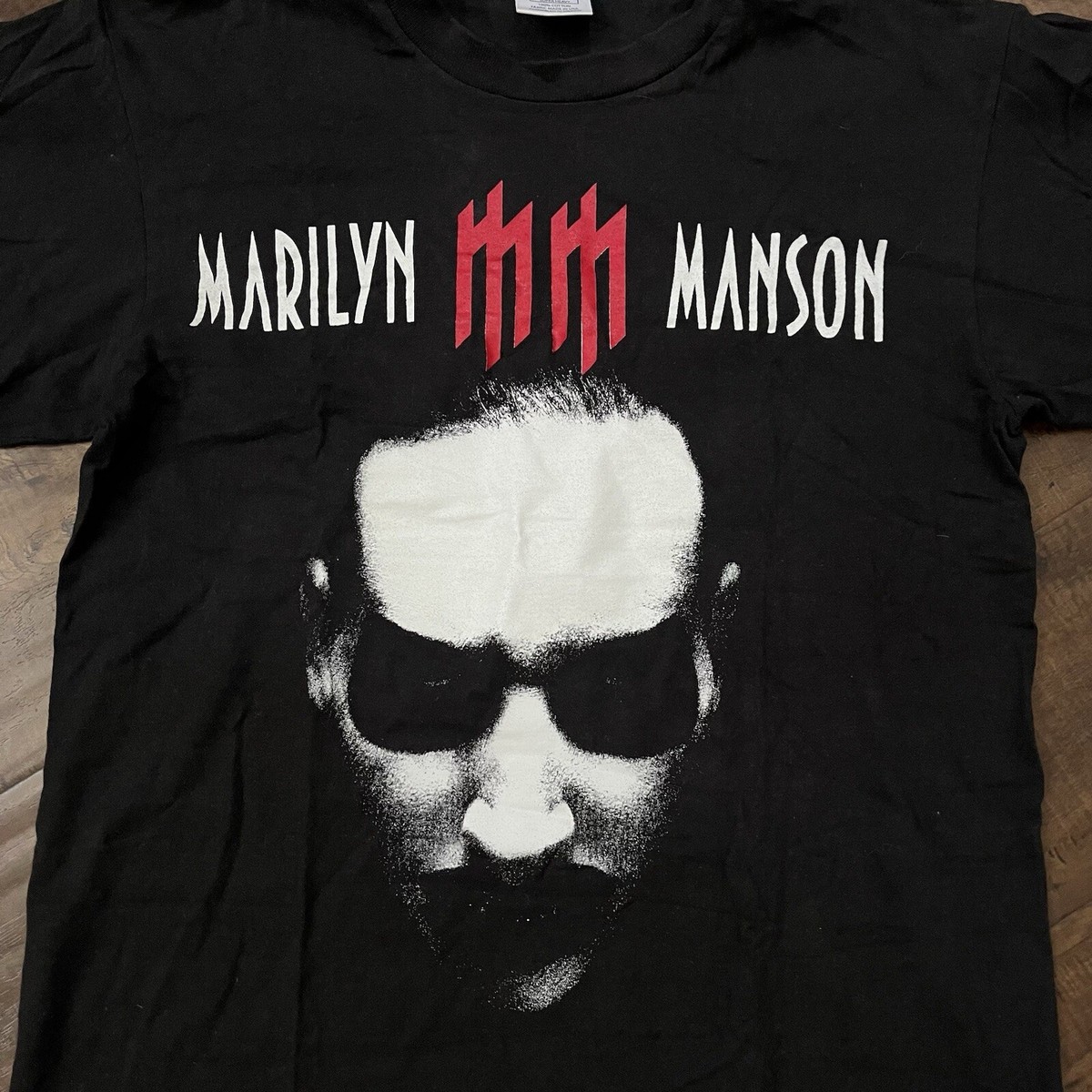 Vintage 00s Y2k Marilyn Manson T-Shirt Metal Rabble Babble Party
