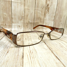 Anne Klein Havana Brown Metal Full-Rim Eyeglasses FRAMES - AK9077 466 52-17-135