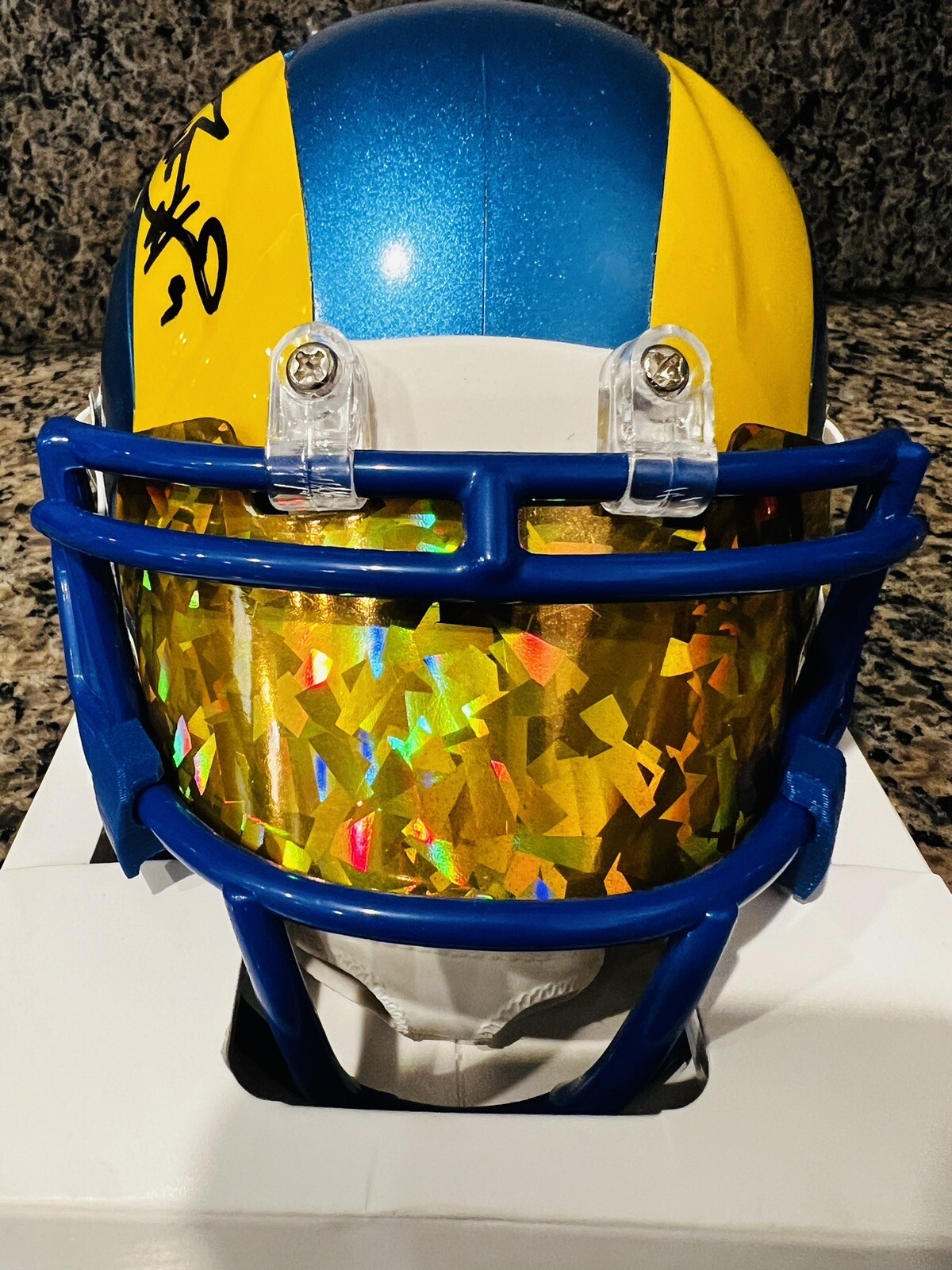 Matthew Stafford/Cooper Kupp Dual Signed/Autographed Mini Helmet