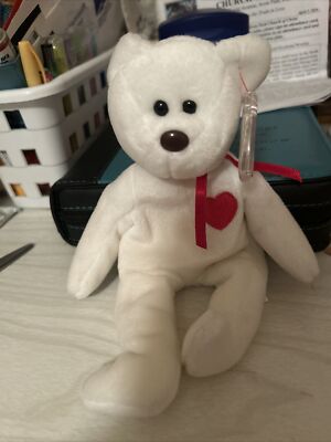 TY Beanie Baby VALENTINO the White Bear inch) 8421040582|