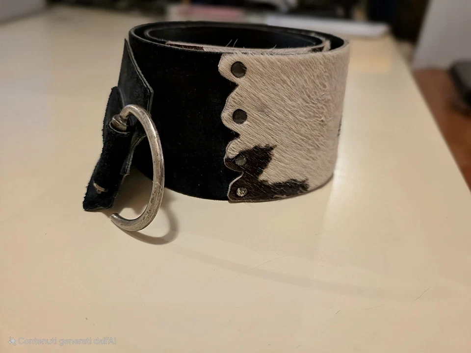 SOLO PER OGGI!!! CINTURA IN PELLE E VERO CAVALLINO – Artigianato di Stile - Immagine 2 di 4