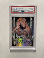 Tekashi 6ix9ine 2021 Leaf Metal Pop Century Black Refractor Auto /10 PSA 9 Mint