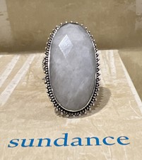NWT Sundance Catalog Silver Moonstone  Divinity Ring  Size 6 118