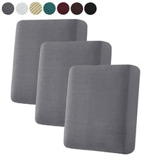 3Pcs Sofa Cushion Cover Stretch Fleece Chair Couch Cushion Cover Individual Seat
