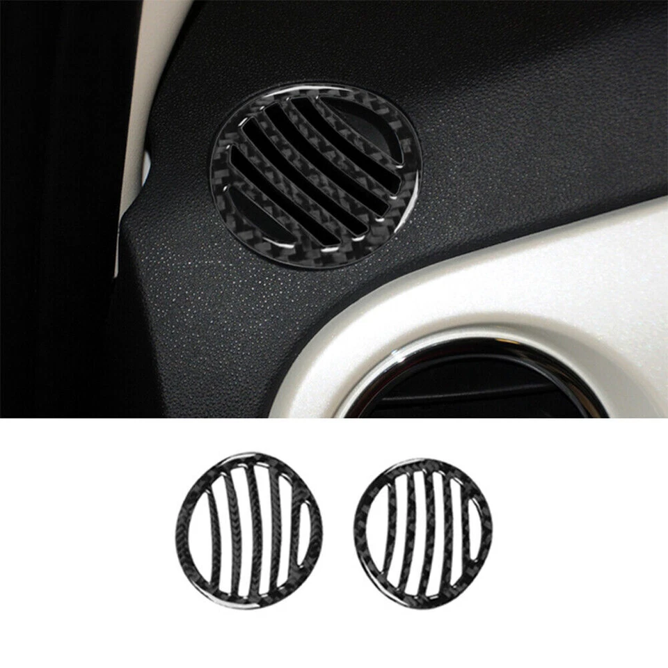 Kit completo de 29 piezas de pegatinas de cubierta interior de fibra de carbono para Fiat 500 2012-2015 Foto 3 de 4