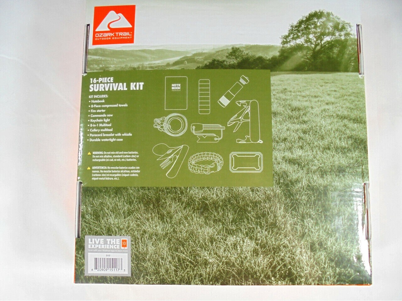 Ozark Trail 16 Piece Survival Kit Car Camping Hiking Emergency Multitool New! eBay