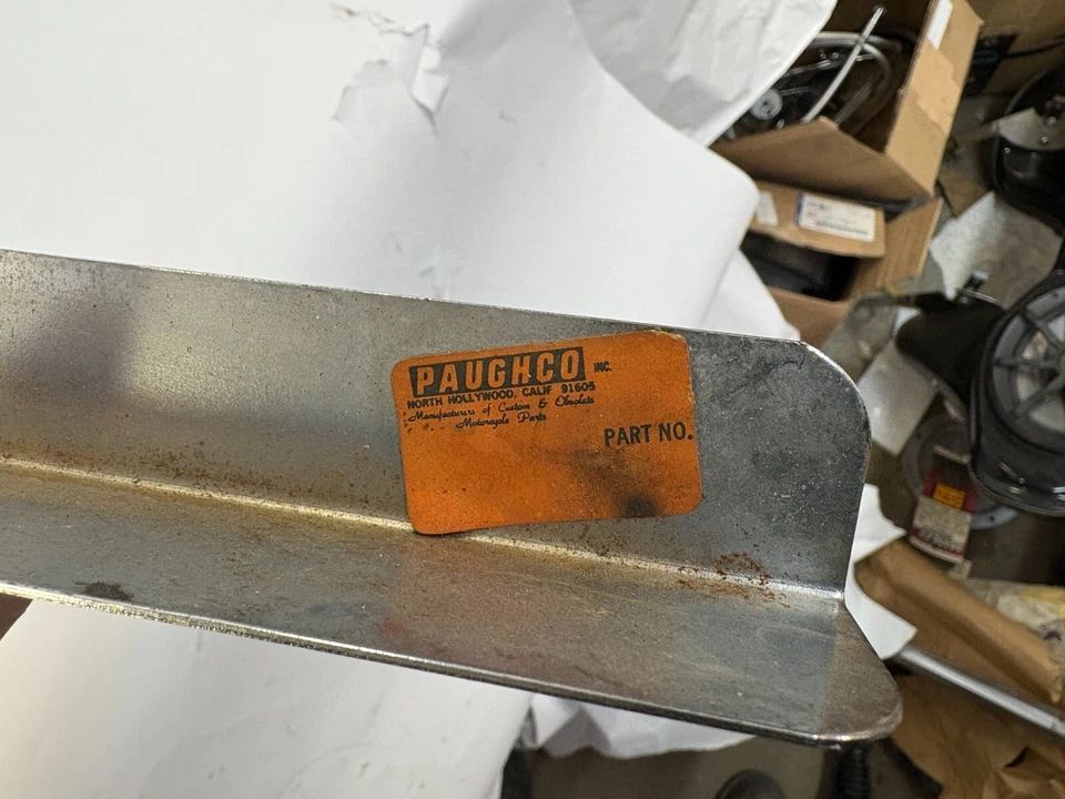 Harley Sportster chrome 45 rigid right Chopper Paughco sprocket chain guard - Image 4 of 4