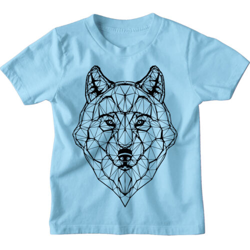 Wolf Drawing Kids Boys Girls T-Shirt Enfants T-shirt - Photo 1 sur 11