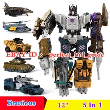 New Deformable Robot Bruticus Combaticons HZX 5 In 1 Action Figure IDW 12" Toys