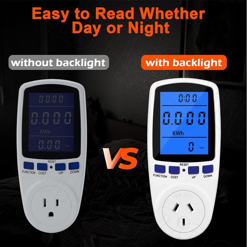 240V Power Watt Meter Energy Monitor Consumption Electricity Usage Equipment - Picture 10 of 12