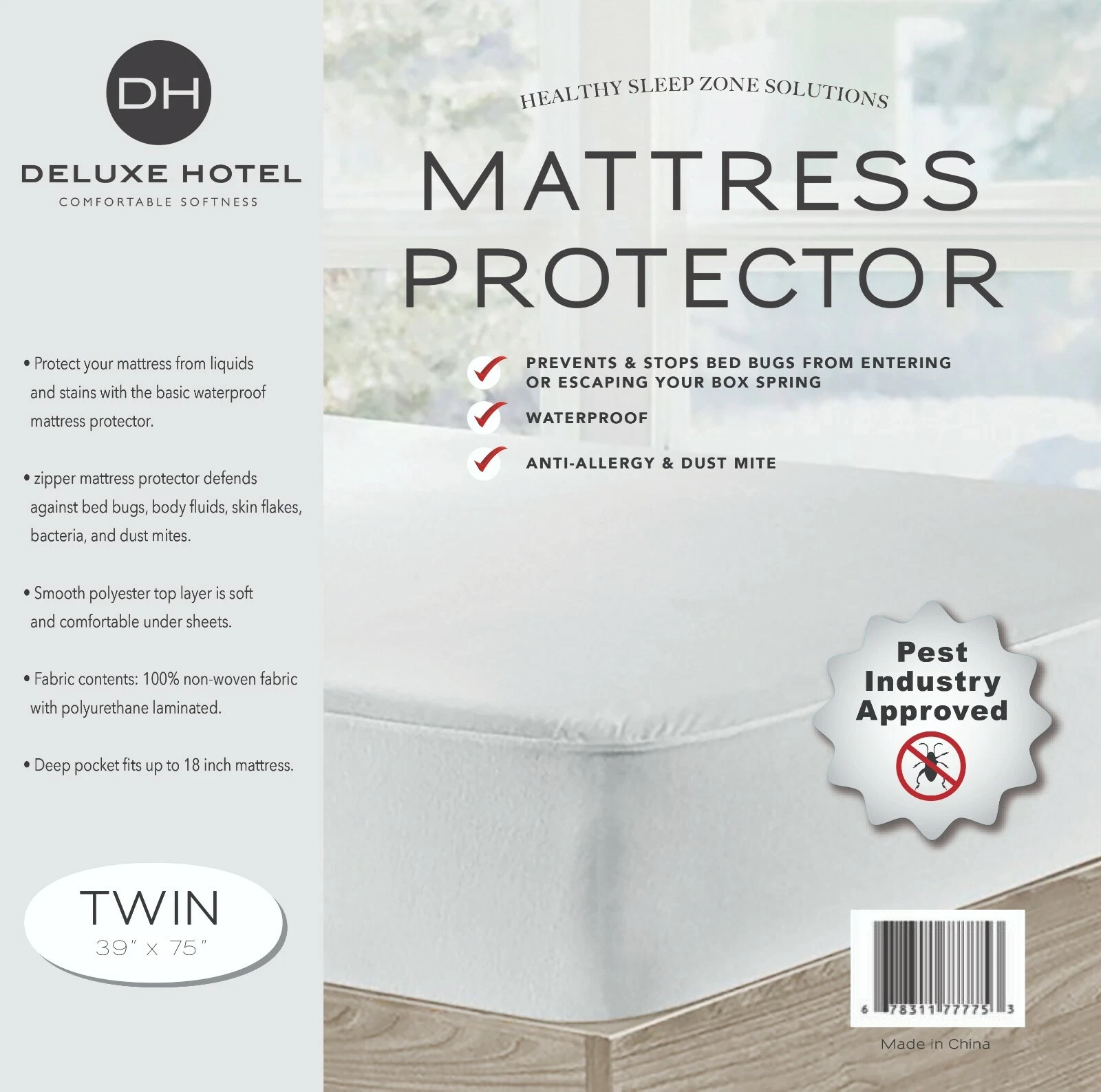 Ultimate Bed Bug Blocker Zippered Mattress Encasement
Opens in a new window or tab