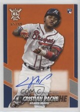 2021 Topps Big League Opening Act Electric Orange 65/99 Cristian Pache Auto 10ym