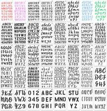 36 Pieces Letter Stencils, 4 X 7 Inch Alphabet Stencil Reusable Plastic Numbers