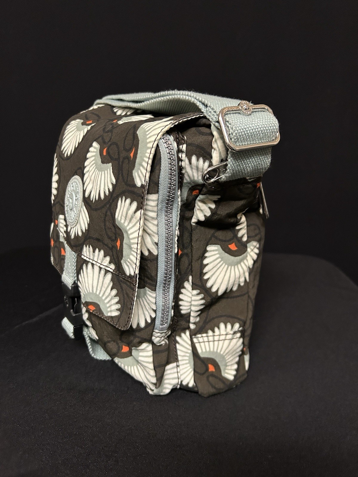 Kipling Floral Pattern Crossbody Multiple Compart… - image 6