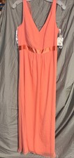 NWT! Davids Bridal Bridesmaid Party Prom Dress Sand Pink Small Sz 12