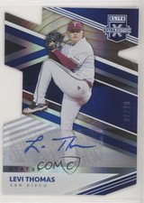 2020 Elite Extra Edition Status Die-Cut Signatures 7/29 Levi Thomas Auto 0c2
