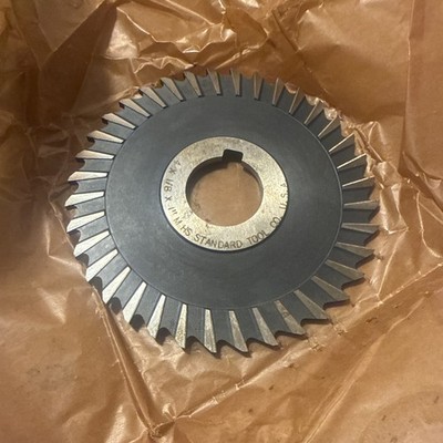 4'' X 1/8'' X 1-1/4'' Metal Slitting Saw, HSS, Stag. Tooth, Side Chip Clearance