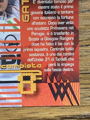 Panini Card Calcio 1999-2000 Serie A No. 47 Gennaro Gattuso AC