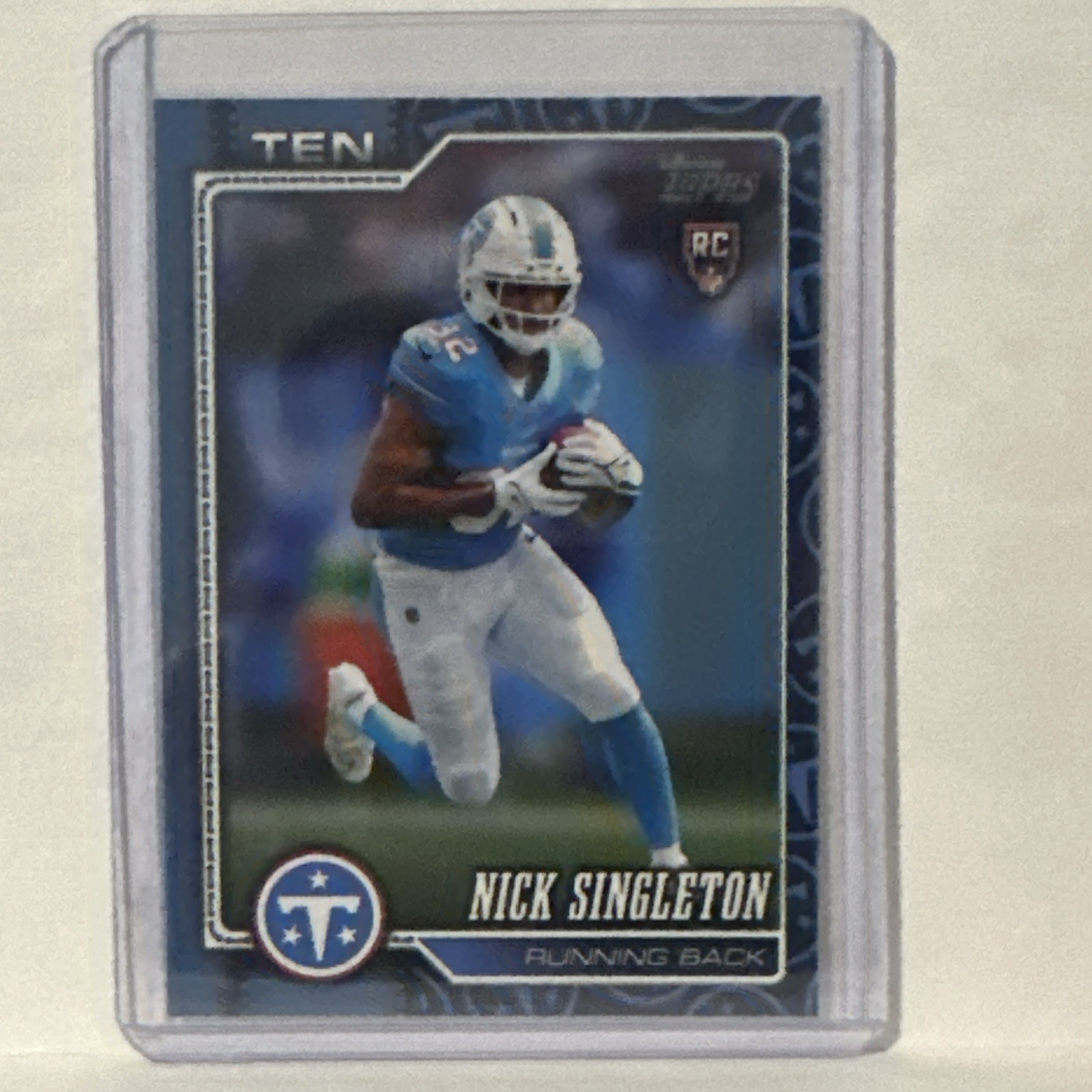 2026 Topps Flagship Football Nick Singleton #314 Team Border SP - Titans RC 