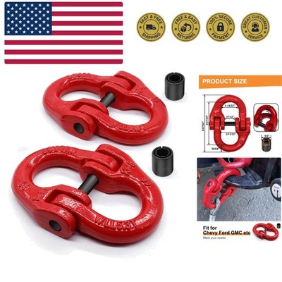 2pcs 1/2inch hammerlock Coupling Connector Link Safety Chain Adapter Connecto...