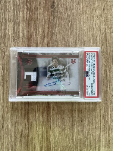 2022-23 Topps UCL Museum Collection Kyogo Furuhashi Celtic Auto /25 PSA Authenti