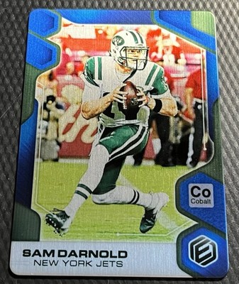 2019 Sam Darnold Jets 3/10 Panini Elements Metal Card #82 - Super Bowl Champ