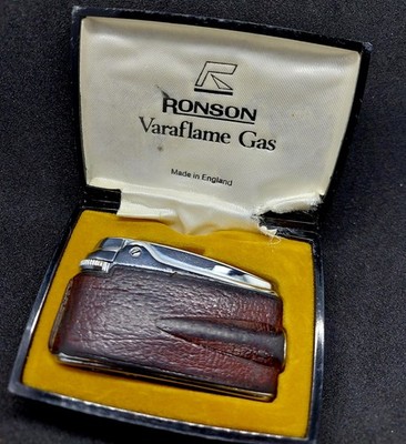 Erstaunliches Ronson VF251 Varaflame Gasfeuerzeug Top Zustand Originalverpackt Serviced WOW