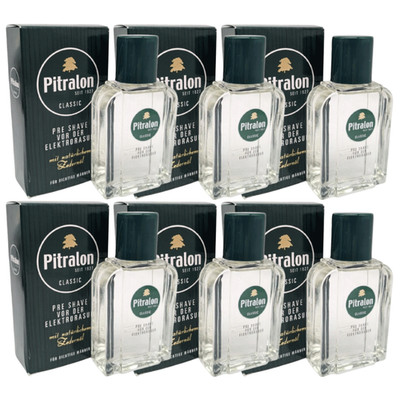 6 x Pitralon Classic Pre Shave vor Rasur mit Zedernöl 100 ml