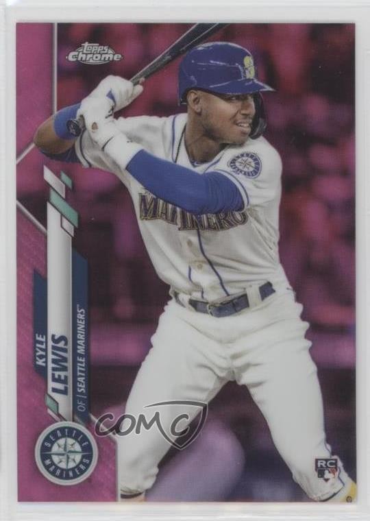2020 Topps Chrome Pink Refractor Kyle Lewis #186 d4m