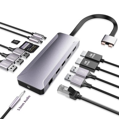 USB C Hub Adapter for MacBook Pro/Air M4 M3 M2 M1 2025-2018 13'' 14'' 15'' 16'', ...