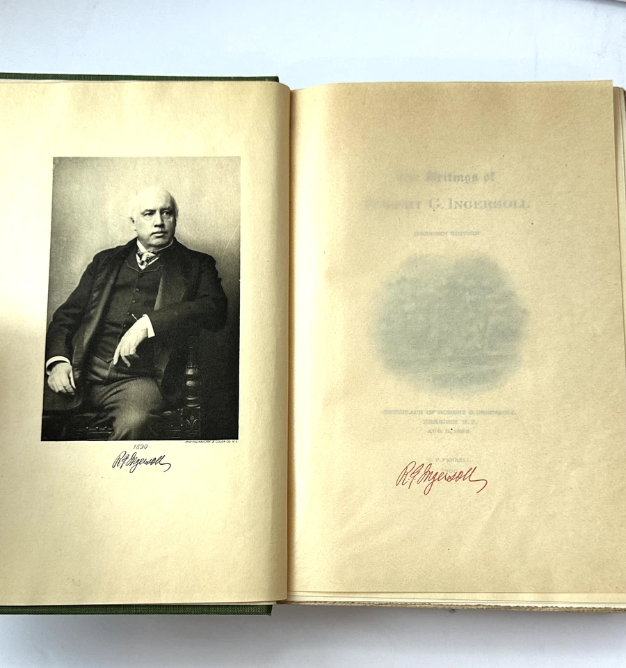 THE WORKS OF ROBERT G INGERSOLL Dresden Edition 12 Volume Set C P Farrell 1900! - Image 4 of 4
