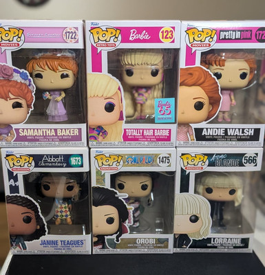 Funko Pop Bundle 6x Figures Movies, Anime, Barbie, Atomic Blonde, One Piece