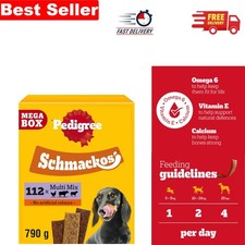Schmackos 790g Multipack: All Breed Gourmet Dog Treats, No Artificial Flavors 10.11 per kilo