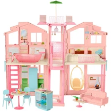 Barbie Hearth & Hand Townhouse Playset with 3 Levels & 40+ Pieces