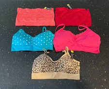 Coobie Women  s Seamless, Scoopneck Cami, V-Neck Lace Trim, Lace Bandeau Bra's OS