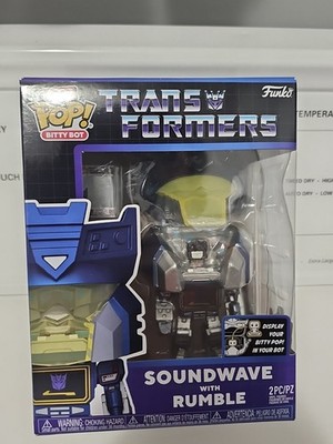 FUNKO Bitty POP! Bots Soundwave With Rumble Transformers Vinyl Figure New 