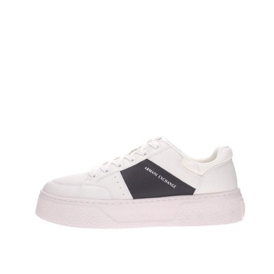 Armani Exchange Sneaker Kunstleder Herren weiß/schwarz Xm002627 af22831