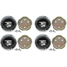 1967-68 Cougar Center Caps Wheel Styled Steel Comet Cyclone Black New 1967-68 Cougar Center Caps Wheel Styled Steel Comet Cyclone Black New